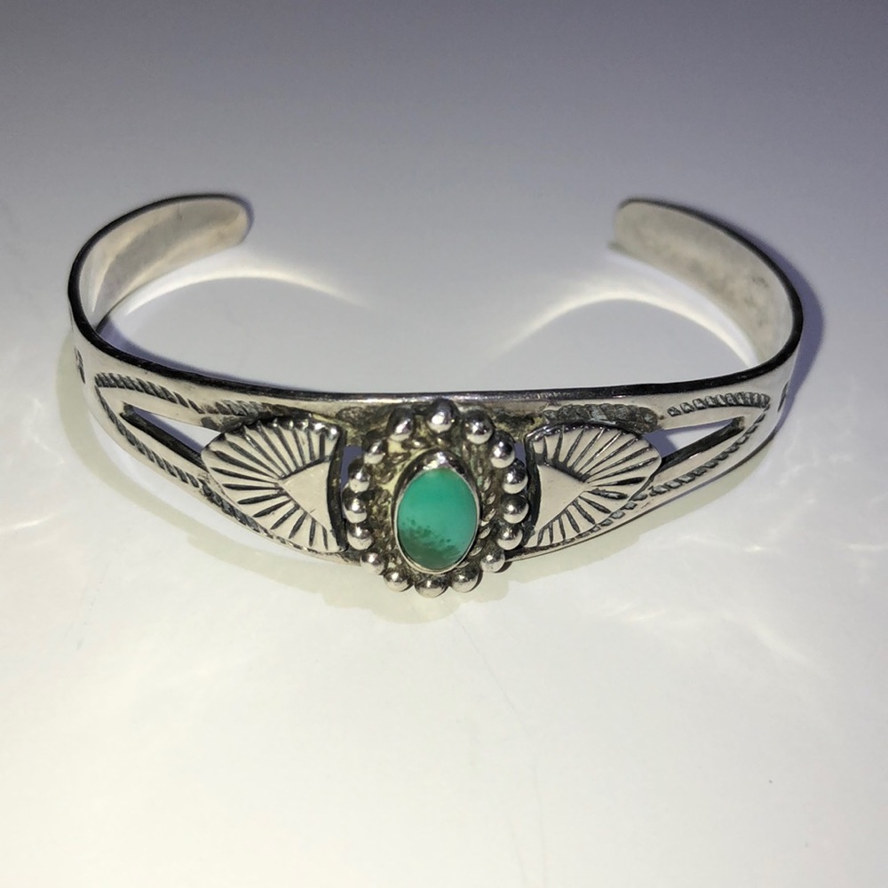 Silver cuff bracelet